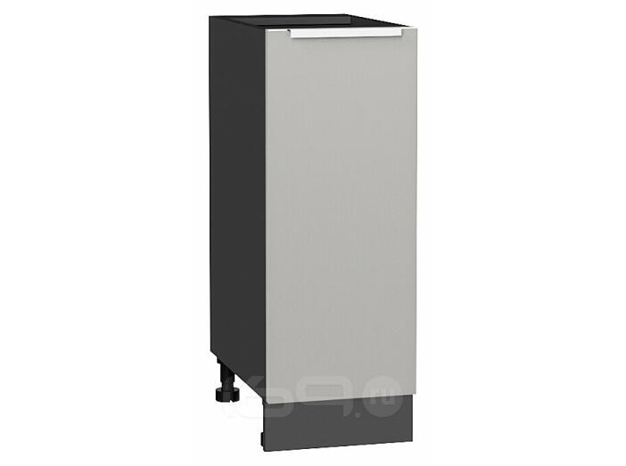 Шкаф нижний с 1-ой дверцей Фьюжн Silky Light Grey  Graphite 816*300*480