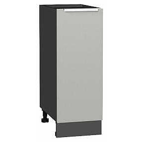 Шкаф нижний с 1-ой дверцей Фьюжн Silky Light Grey  Graphite 816*300*480
