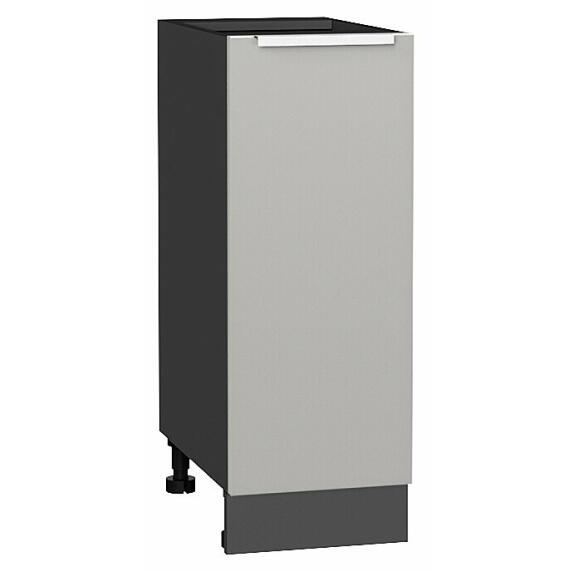 Шкаф нижний с 1-ой дверцей Фьюжн Silky Light Grey  Graphite 816*300*480