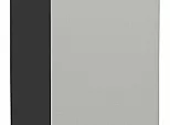 Шкаф нижний с 1-ой дверцей Фьюжн Silky Light Grey Graphite 816*300*480
