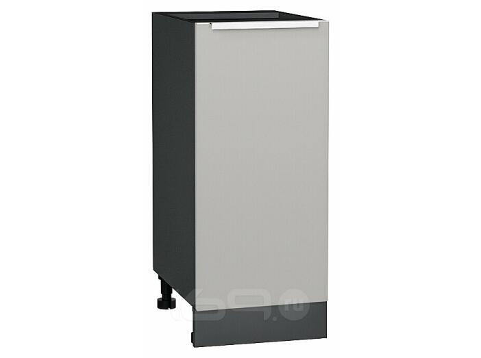Шкаф нижний с 1-ой дверцей Фьюжн Silky Light Grey  Graphite 816*350*480