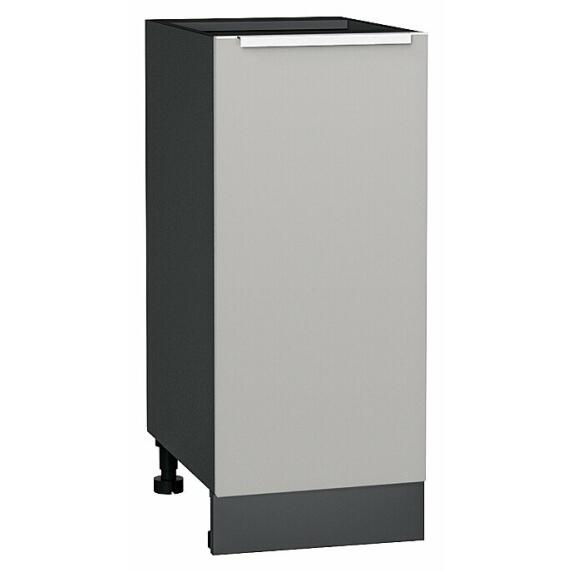 Шкаф нижний с 1-ой дверцей Фьюжн Silky Light Grey  Graphite 816*350*480