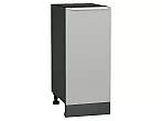Шкаф нижний с 1-ой дверцей Фьюжн Silky Light Grey Graphite 816*350*480