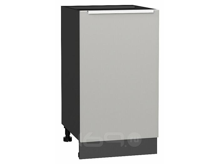Шкаф нижний с 1-ой дверцей Фьюжн Silky Light Grey  Graphite 816*450*480
