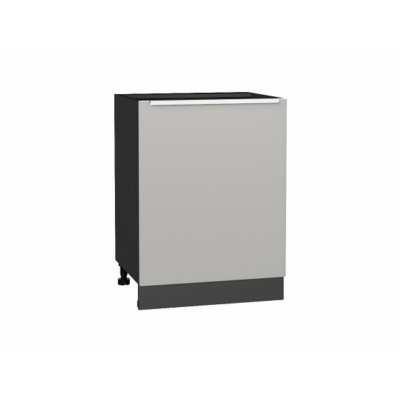 Шкаф нижний с 1-ой дверцей Фьюжн Silky Light Grey  Graphite 816*600*480