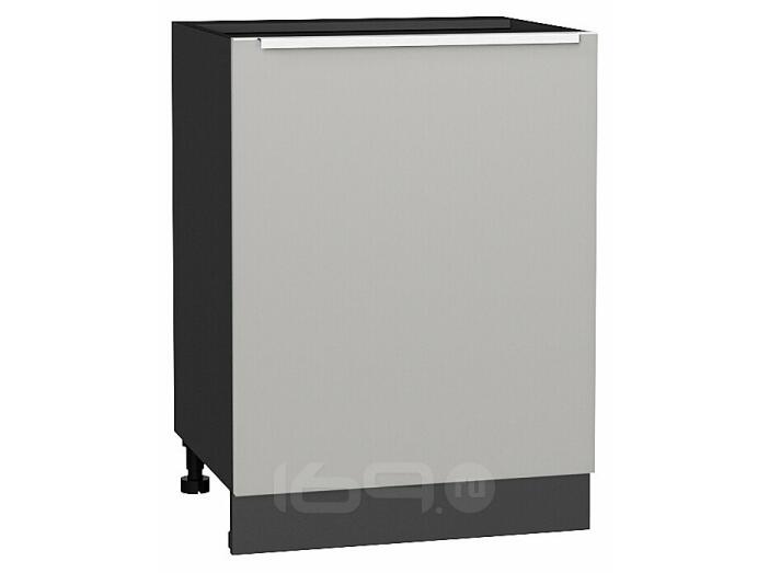 Шкаф нижний с 1-ой дверцей Фьюжн Silky Light Grey  Graphite 816*600*480