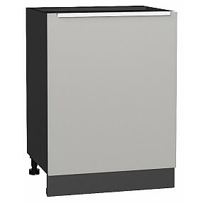 Шкаф нижний с 1-ой дверцей Фьюжн Silky Light Grey  Graphite 816*600*480