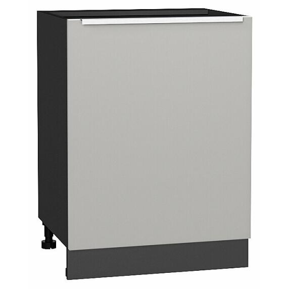 Шкаф нижний с 1-ой дверцей Фьюжн Silky Light Grey  Graphite 816*600*480