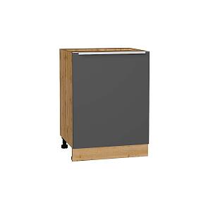 Шкаф нижний с 1-ой дверцей Фьюжн Stormy Silk/Дуб Вотан 816*600*480