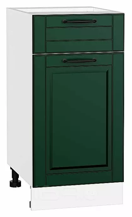Шкаф нижний с 1-ой дверцей и ящиком Дублин Special Green/Белый 816*400*478