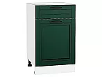 Шкаф нижний с 1-ой дверцей и ящиком Дублин Special Green/Белый 816*500*478