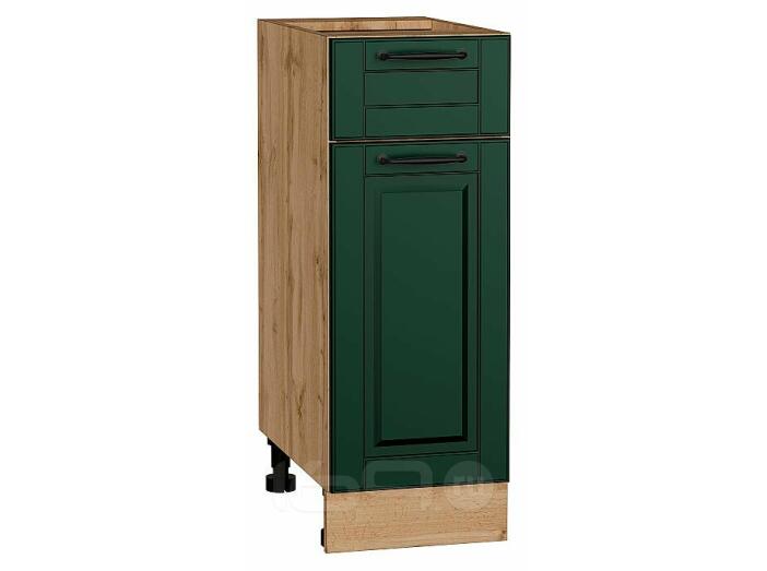 Шкаф нижний с 1-ой дверцей и ящиком Дублин Special Green/Дуб Вотан 816*300*478