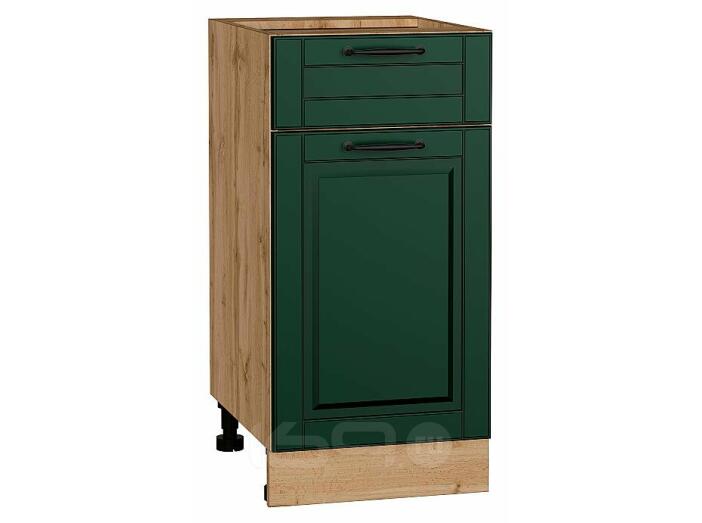 Шкаф нижний с 1-ой дверцей и ящиком Дублин Special Green/Дуб Вотан 816*400*478