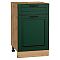 Шкаф нижний с 1-ой дверцей и ящиком Дублин Special Green/Дуб Вотан 816*500*478