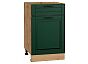 Шкаф нижний с 1-ой дверцей и ящиком Дублин Special Green/Дуб Вотан 816*500*478