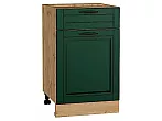 Шкаф нижний с 1-ой дверцей и ящиком Дублин Special Green/Дуб Вотан 816*500*478