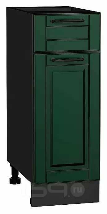 Шкаф нижний с 1-ой дверцей и ящиком Дублин Special Green/Graphite 816*300*478