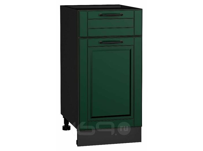 Шкаф нижний с 1-ой дверцей и ящиком Дублин Special Green/Graphite 816*400*478