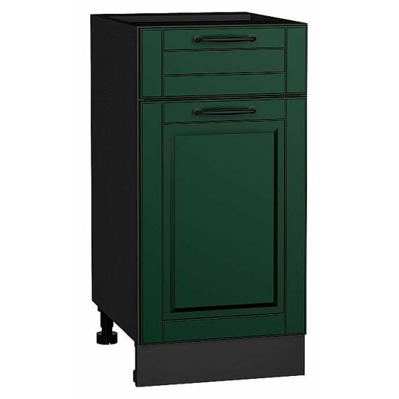 Шкаф нижний с 1-ой дверцей и ящиком Дублин Special Green/Graphite 816*400*478