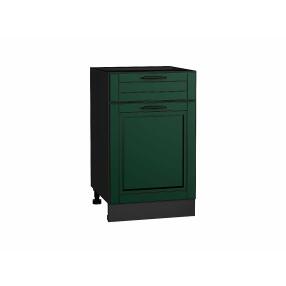Шкаф нижний с 1-ой дверцей и ящиком Дублин Special Green/Graphite 816*500*478