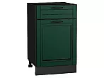 Шкаф нижний с 1-ой дверцей и ящиком Дублин Special Green/Graphite 816*500*478