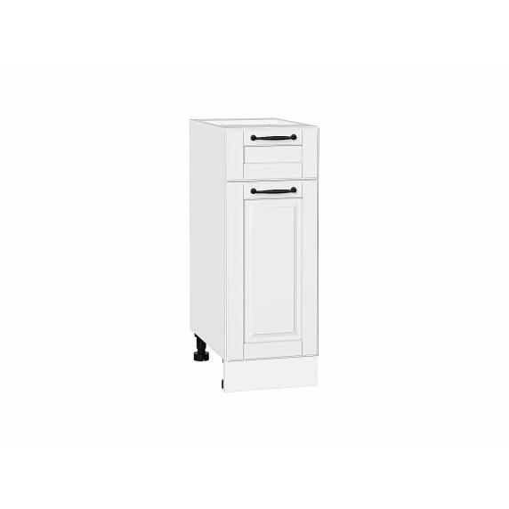 Шкаф нижний с 1-ой дверцей и ящиком Дублин Special White/Белый 816*300*478