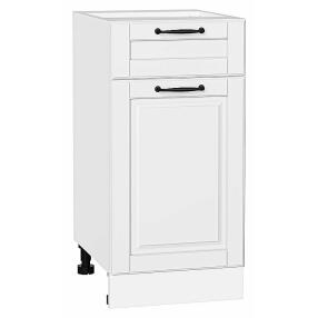Шкаф нижний с 1-ой дверцей и ящиком Дублин Special White/Белый 816*400*478