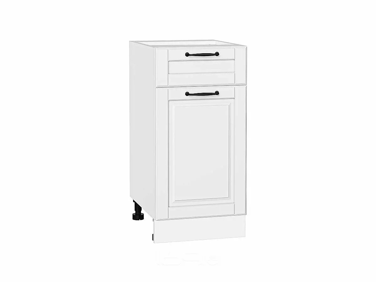 Шкаф нижний с 1-ой дверцей и ящиком Дублин Special White/Белый 816*400*478