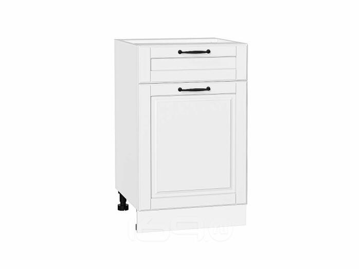 Шкаф нижний с 1-ой дверцей и ящиком Дублин Special White/Белый 816*500*478