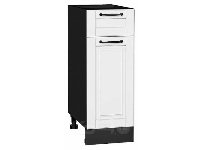 Шкаф нижний с 1-ой дверцей и ящиком Дублин Special White/Graphite 816*300*478