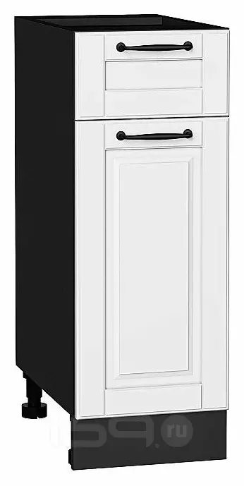 Шкаф нижний с 1-ой дверцей и ящиком Дублин Special White/Graphite 816*300*478
