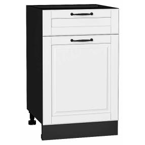 Шкаф нижний с 1-ой дверцей и ящиком Дублин Special White/Graphite 816*500*478