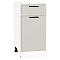 Шкаф нижний с 1-ой дверцей и ящиком Фрейм Cream Silk Белый 816*400*484 Шкаф нижний с 1-ой дверцей и ящиком Фрейм Cream Silk Белый 816*400*484