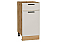 Шкаф нижний с 1-ой дверцей и ящиком Фрейм Cream Silk Дуб Вотан 816*400*484