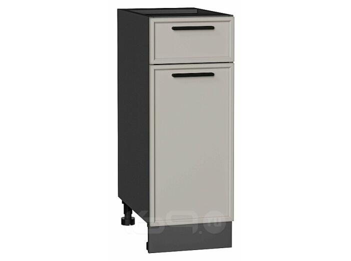 Шкаф нижний с 1-ой дверцей и ящиком Фрейм Grey Silk Graphite 816*300*484