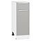 Шкаф нижний с 1-ой дверцей и ящиком Фьюжн Silky Light Grey  Белый 816*300*480 Шкаф нижний с 1-ой дверцей и ящиком Фьюжн Silky Light Grey  Белый 816*300*480