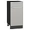 Шкаф нижний с 1-ой дверцей и ящиком Фьюжн Silky Light Grey  Graphite 816*400*480 Шкаф нижний с 1-ой дверцей и ящиком Фьюжн Silky Light Grey  Graphite 816*400*480