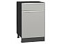 Шкаф нижний с 1-ой дверцей и ящиком Фьюжн Silky Light Grey Graphite 816*500*480