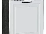 Шкаф нижний с 1-ой дверцей и ящиком Ницца Blanco/Graphite 816*500*478