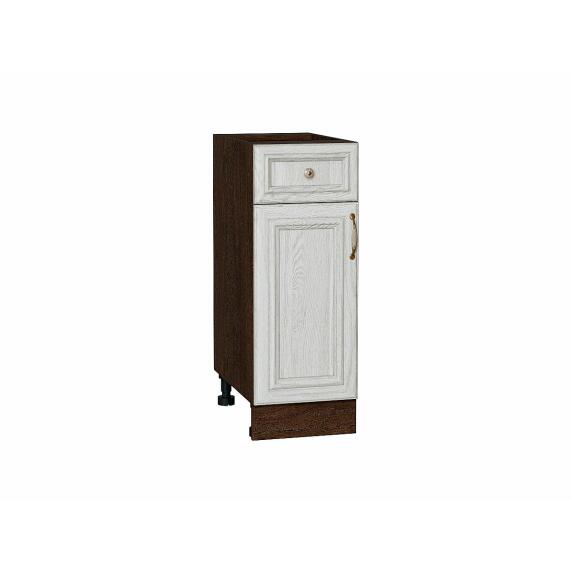 Шкаф нижний с 1-ой дверцей и ящиком Шале White Dreamline Венге 816*300*480