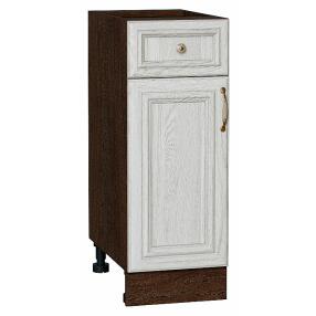 Шкаф нижний с 1-ой дверцей и ящиком Шале White Dreamline Венге 816*300*480