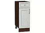 Шкаф нижний с 1-ой дверцей и ящиком Шале White Dreamline Венге 816*300*480