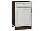Шкаф нижний с 1-ой дверцей и ящиком Шале White Dreamline Венге 816*500*480
