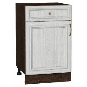 Шкаф нижний с 1-ой дверцей и ящиком Шале White Dreamline Венге 816*500*480