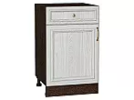 Шкаф нижний с 1-ой дверцей и ящиком Шале White Dreamline Венге 816*500*480