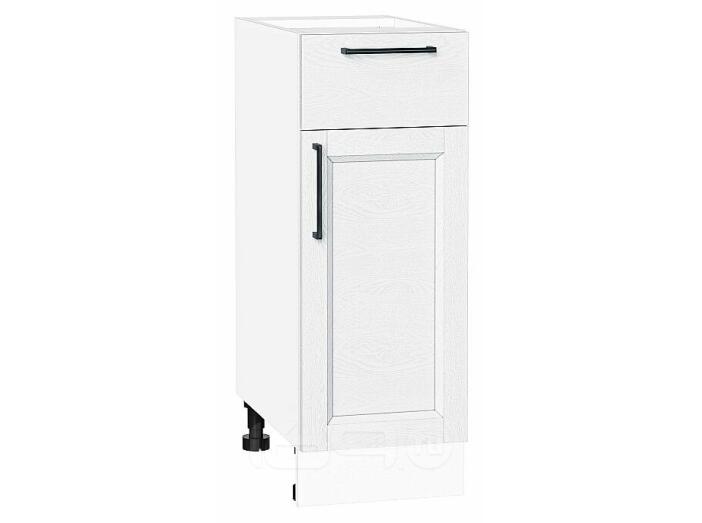 Шкаф нижний с 1-ой дверцей и ящиком Сканди White Silkwood/Белый 816*300*480