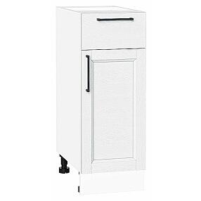 Шкаф нижний с 1-ой дверцей и ящиком Сканди White Silkwood/Белый 816*300*480
