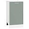 Шкаф нижний с 1-ой дверцей Квадро Аквамарин/Белый 816*450*481