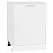 Шкаф нижний с 1-ой дверцей Квадро Белый/Белый 816*600*481