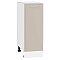 Шкаф нижний с 1-ой дверцей Квадро Кашемир/Белый 816*300*481